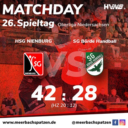 Spielbericht: HSG NIENBURG vs. SG Börde Handball